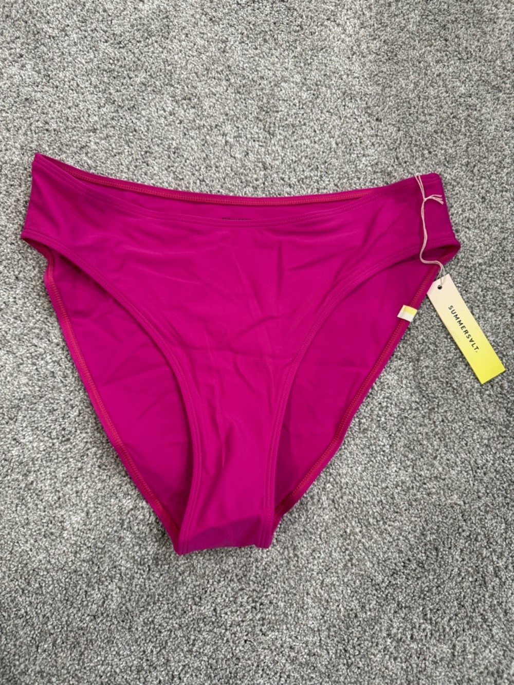 summersalt Magenta High-Cut Bikini Bottom